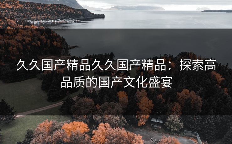 久久国产精品久久国产精品：探索高品质的国产文化盛宴